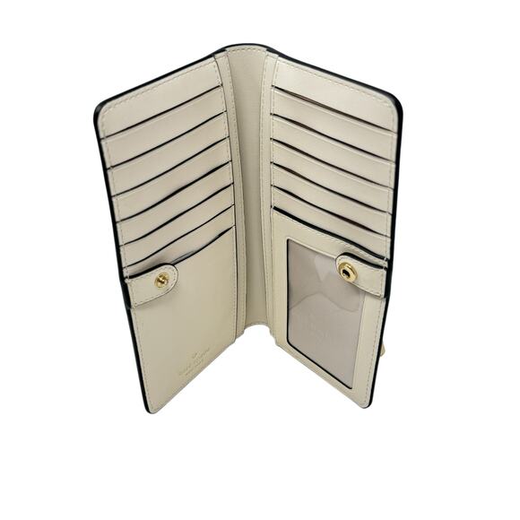 Kate Spade New York Madison Strawberry Vine Large Slim Bifold Wallet - Picture 4 of 9